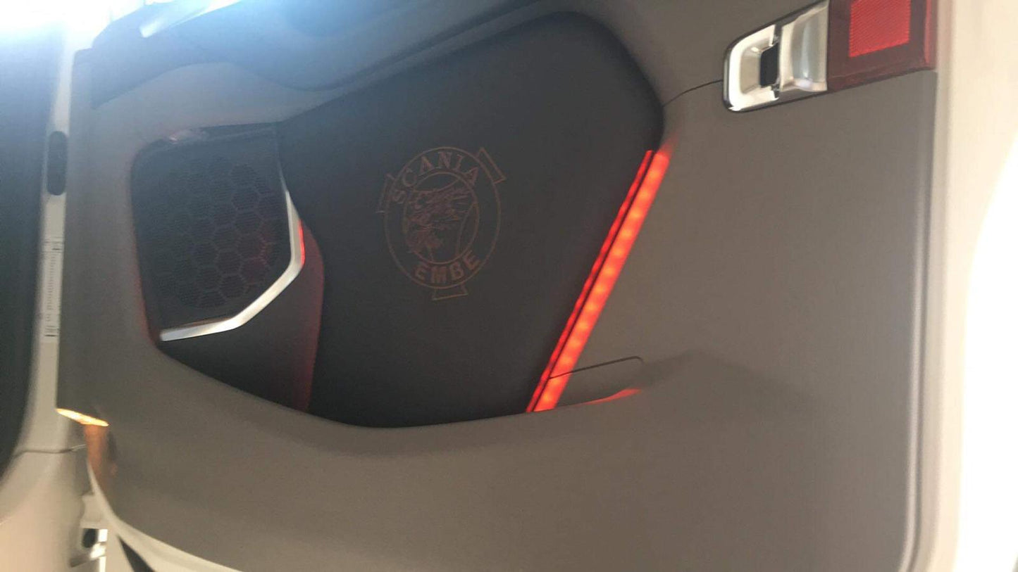 Scania glatt dørtrekk med med lys